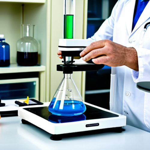 Home 24 **
"A chemist in a fully clothed lab coat, carefully weighing a sample on an analytical balance in a well-equipped laboratory. Beakers and flasks are visible in the background, filled with colorful solutions. Safe for work, appropriate content, professional setting, perfect anatomy, correct proportions, natural pose, well-formed hands, proper finger count, professional, fully clothed, modest attire."
**