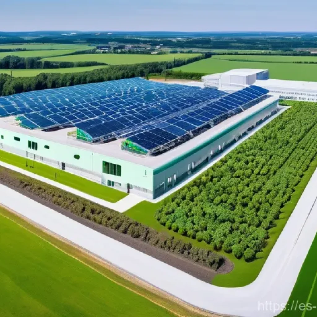 화학공학 신기술 동향 - **Sustainable Green Chemistry Plant**
    A vibrant, panoramic view of a modern chemical engineering...